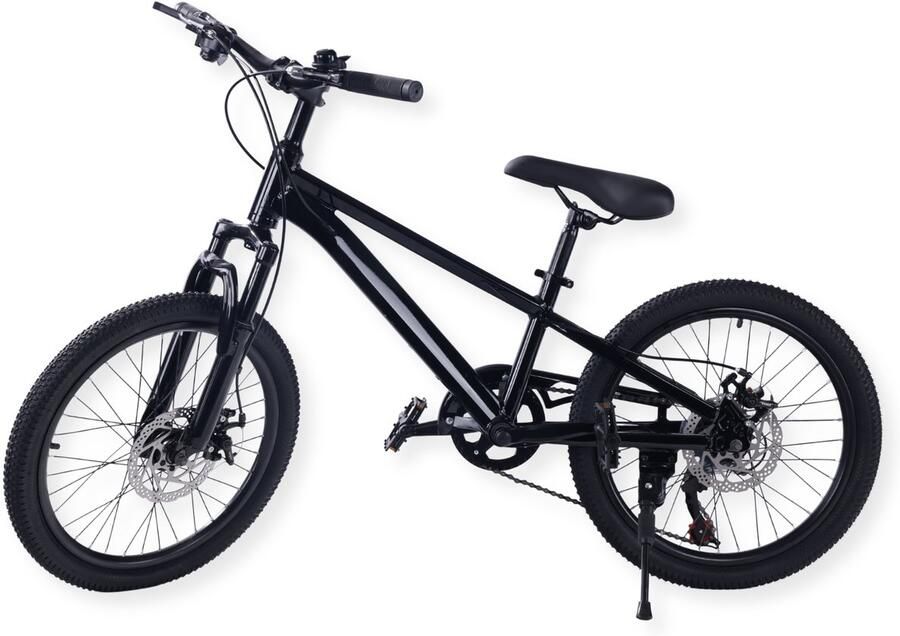 Buxibo Fiets Laguna Kinder Mountainbike Aluminiumlegering Frame 20 Inch Zwart