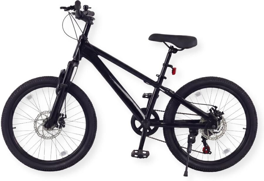 Buxibo Fiets Laguna Kinder Mountainbike Aluminiumlegering Frame 20 Inch Zwart