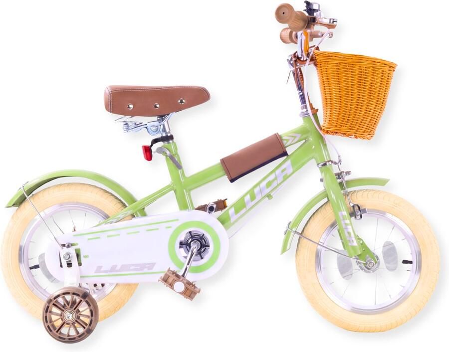 Buxibo Kinderfiets voor Jongens Luca 12 Inch Groen