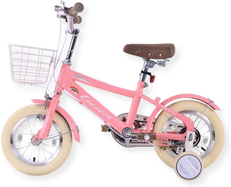 Buxibo Kinderfiets voor Meisjes Luna 16 Inch Roze