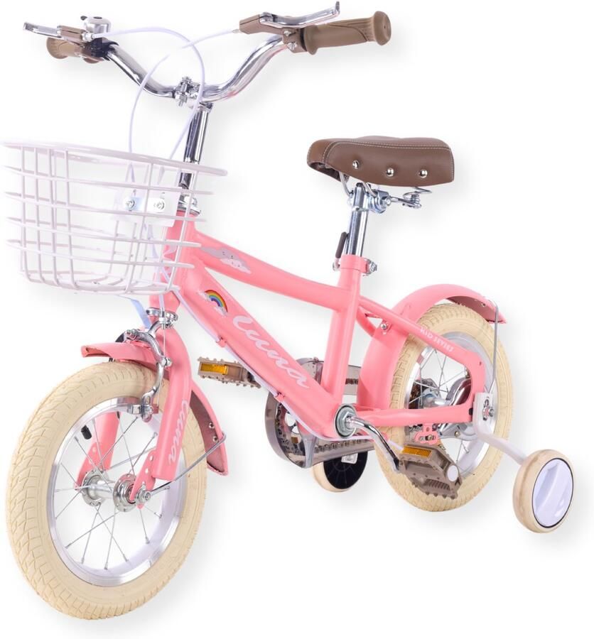 Buxibo Kinderfiets voor Meisjes Luna 16 Inch Roze