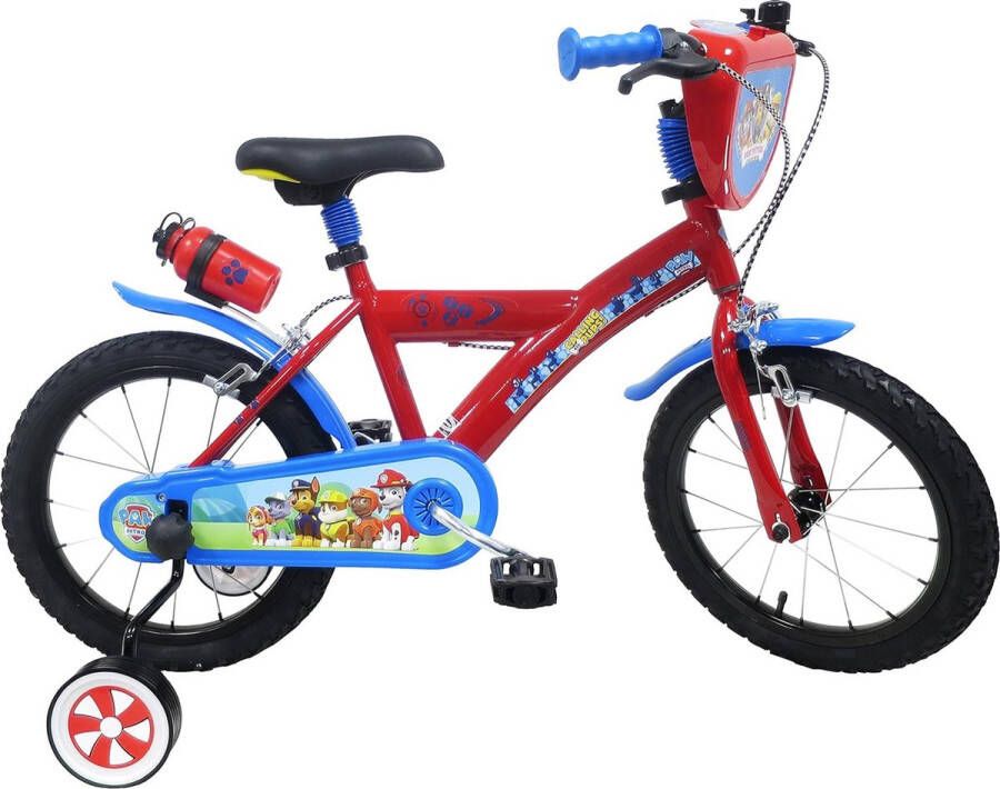 Carratt Paw Patrol 16 inch kinderfiets rood