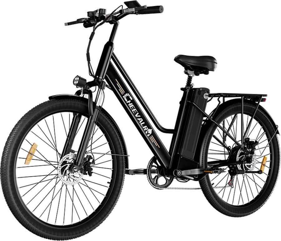 Cheevalry c26 pro Elektrische fiets Actieradius 100km Verwijderbare batterij 36V20Ah Motor 250W Shi o 7 versnellingen schijfrem 26 Inch City Commuter EBike zwart