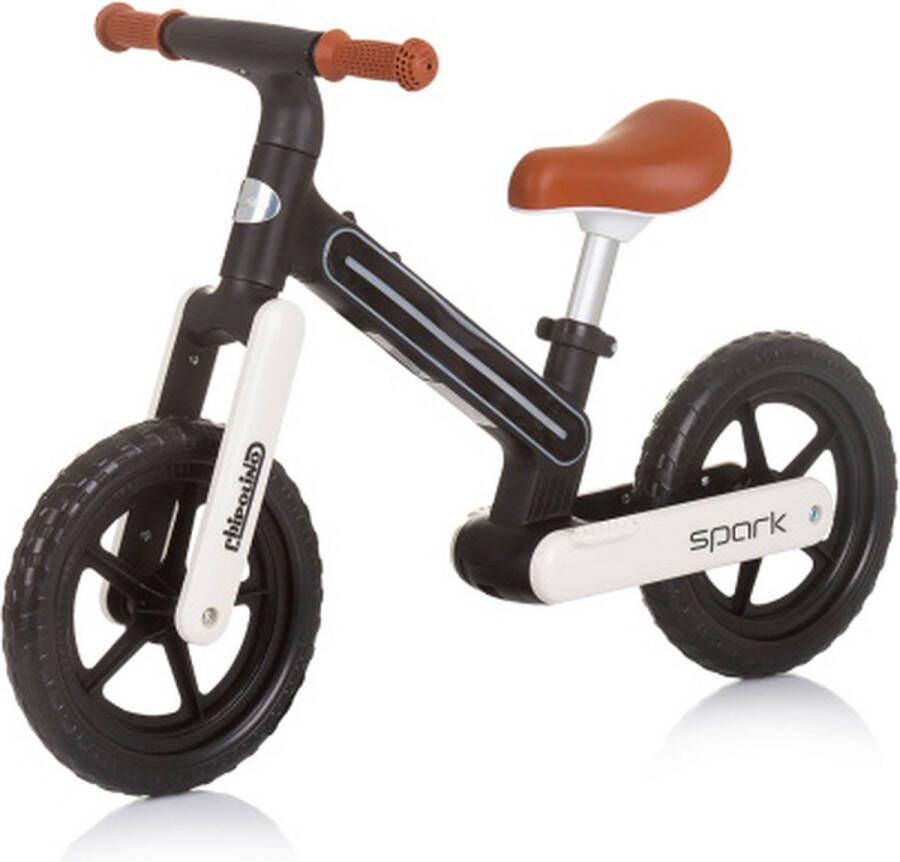 Chipolino Spark Loopfiets Met Lichteffect 12 Inch Junior Black & White