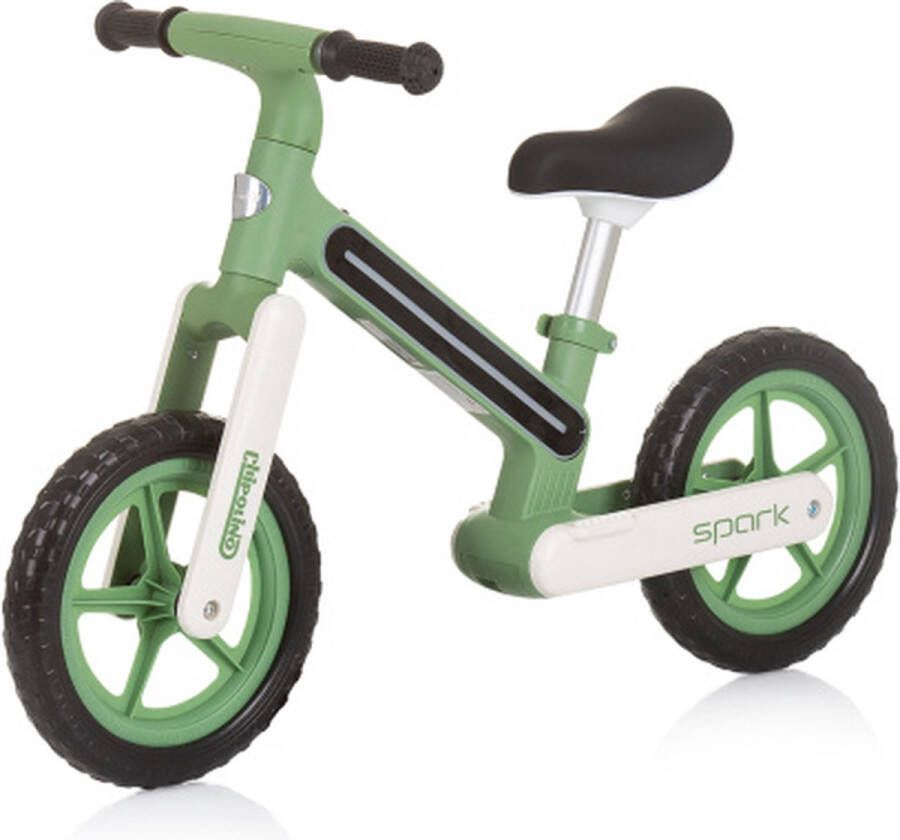 Chipolino Spark Loopfiets met Lichteffect 12 Inch Junior Groen