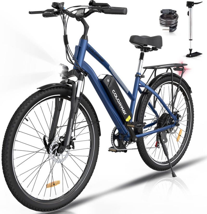 Colorway BK27 Elektrische Fiets 28 Inch 250W- 36V 15Ah Blauw