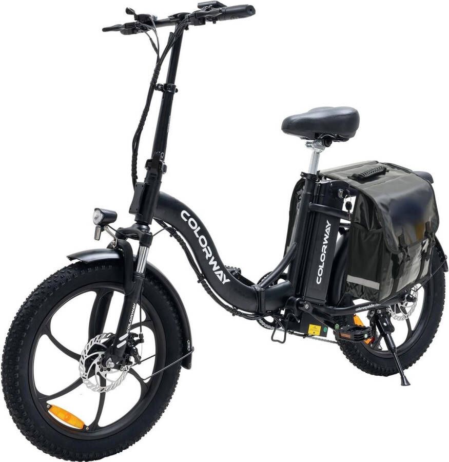 Colorway BK6 Elektrische Fiets Bakfiets vouwfiets E-bike 250W Motor 25km h