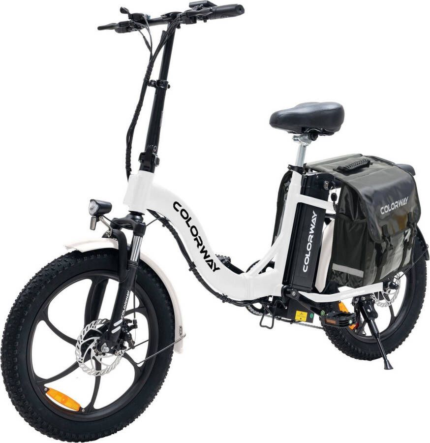 Colorway BK6 Elektrische Fiets Bakfiets vouwfiets E-bike 250W Motor 25km h