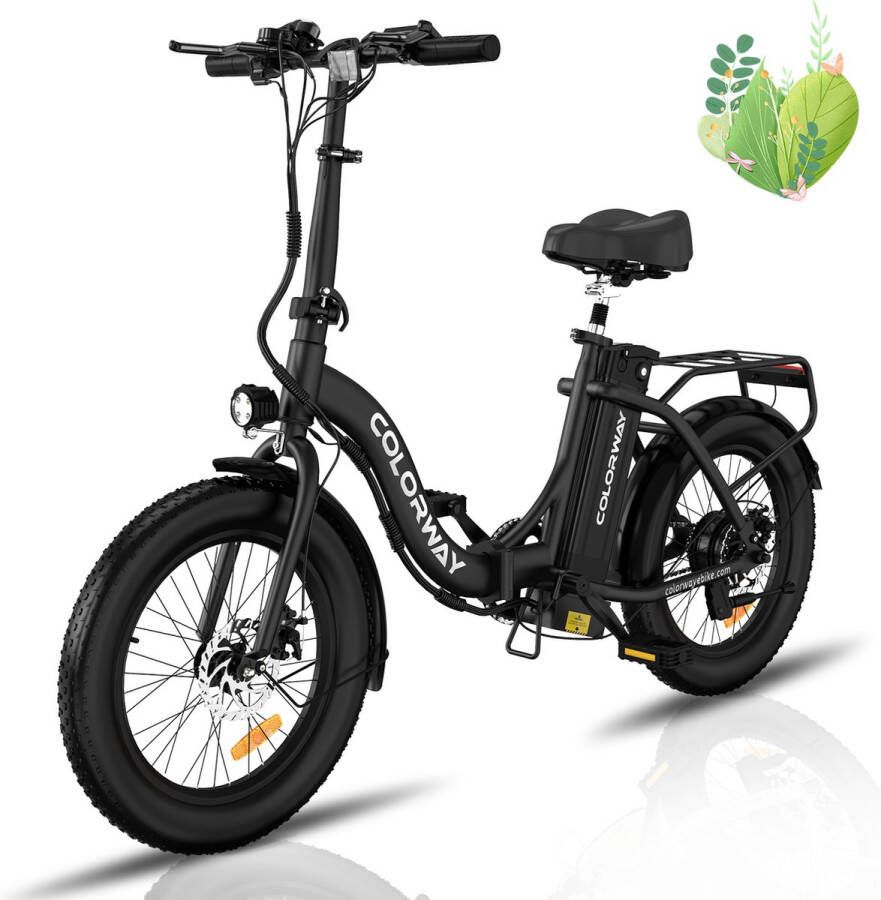 Colorway BK6 Elektrische Fiets Opvouwbare E-bike met fietstas 20 Inch Fatbike 11.2AH 25km h