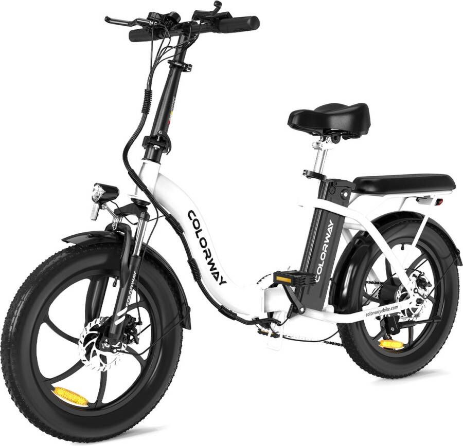 Colorway BK6 Elektrische Fiets Opvouwbare E-bike met fietstas 20 Inch Fatbike 11.2AH 25km h