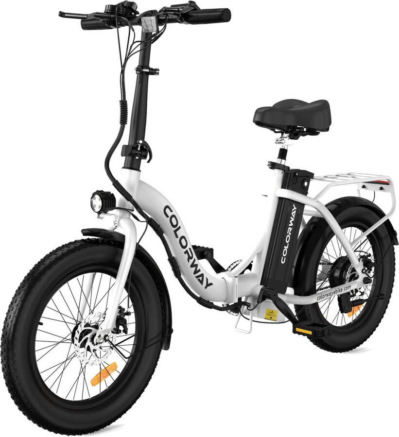 Hitway Elektrische Fiets Opvouwbare E-bike 20 Inch Fatbike 36V&15.6AH Max 25km h 7 Versnellingen |APP| zwart