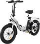 Hitway Elektrische Fiets Opvouwbare E-bike 20 Inch Fatbike 36V&15.6AH Max 25km h 7 Versnellingen |APP| zwart - Thumbnail 1