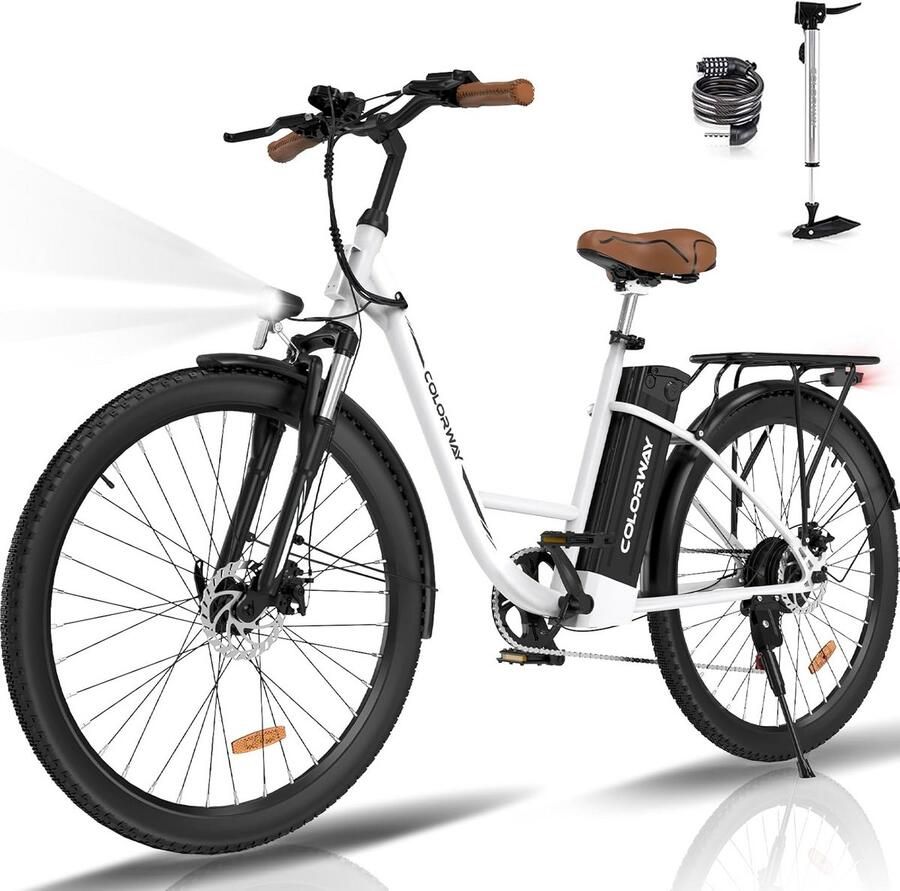Hitway Elektrische Fiets BK7S Plus 29 Inch City Commuter EBike met Afneembare 36V 12.8Ah Lithium Batterij Mountain E-Bike met 250W Motor 7 Versnellingen IP54 Waterdicht Elektrische Fietsen