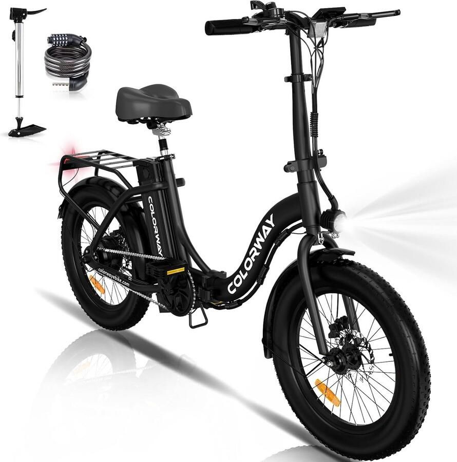 Colorway Elektrische Fiets BK31 28 Inch City Commuter EBike met Afneembare 36V 15Ah Lithium Batterij Damesfiets E-Bike met 250W Motor 7 Versnellingen IP54 Waterdicht