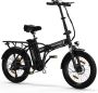 Hitway BK11 Elektrische Fiets E-Bike Opvouwbaar 11.2Ah 2023 Model Zwart Groen - Thumbnail 2