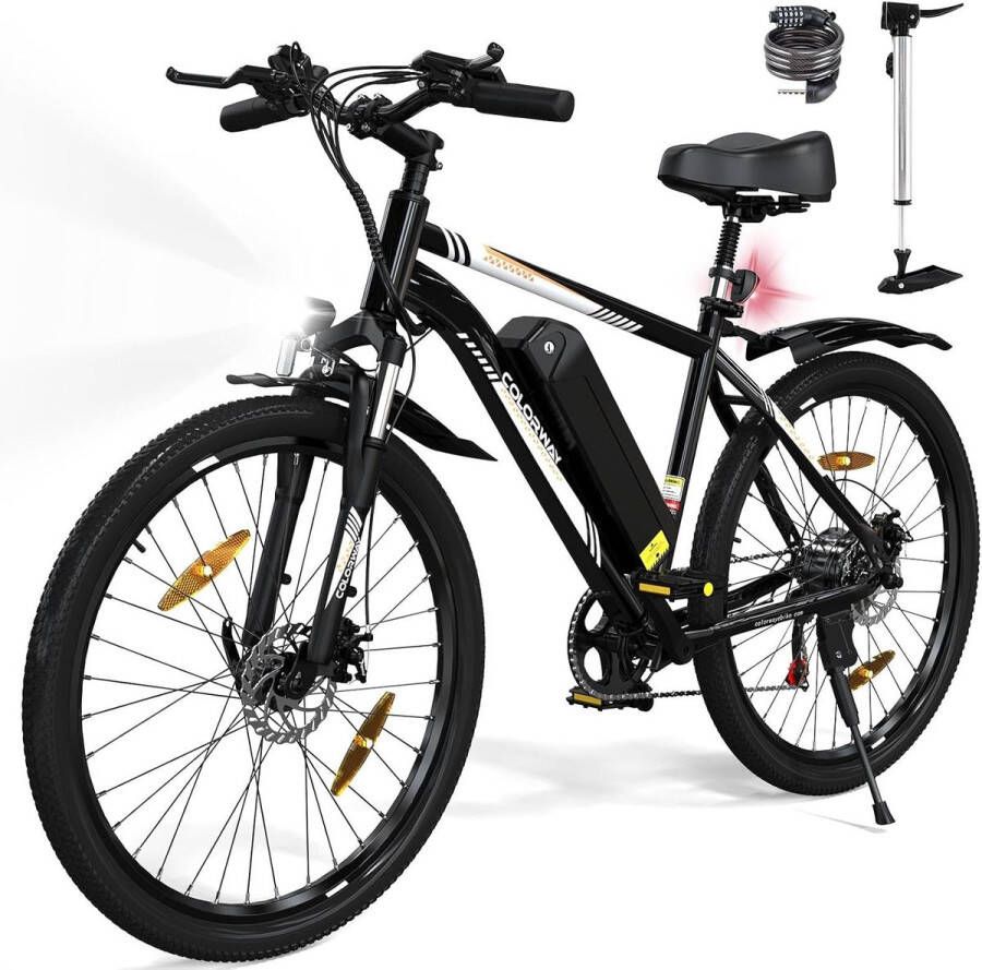 Colorway Elektrische Fiets BK6G Trendy 20*3.0 Inch Fat Tire City Commuter EBike met Afneembare 36V 12Ah Lithium Batterij Opvouwbaar Mountain E-Bike met 250W Motor IP54 Waterdicht