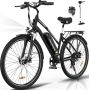 Colorway Elektrische Fiets BK27 Trendy 28 Inch City Commuter EBike met Afneembare 36V 15Ah Lithium Batterij Mountain E-Bike met 250W Motor 7 Versnellingen IP54 Waterdicht - Thumbnail 3