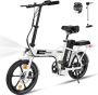 Hitway Colorway Elektrische Fiets BK5 Trendy 16 Inch City Commuter EBike met Afneembare 36V 8.4Ah Lithium Batterij Opvouwbaar E-Bike met 250W Motor IP54 Waterproof - Thumbnail 2