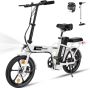 Hitway Colorway Elektrische Fiets BK5 16 Inch City Commuter EBike met Afneembare 36V 8.4Ah Lithium Batterij Opvouwbaar E-Bike met 250W Motor IP54 Waterproof - Thumbnail 1