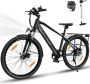 Hitway Elektrische Fiets BK3MS Trendy 26*3.0 Inch Mountain EBike met Afneembare 48V 15Ah Lithium Batterij City Commuter E-Bike met 250W Motor 7 Versnellingen IP54 Waterdicht - Thumbnail 1