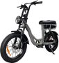 Comfort Inz EB8 Fatbike E Bike Elektrische Fiets 250W 17.5 Ah Hydraulische Rem -Inc. Alarm en kettingslot Grijs - Thumbnail 2