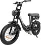Comfort Inz EB8 Fatbike E Bike Elektrische Fiets 250W 17.5 Ah Hydraulische Rem -Inc. Alarm en kettingslot Zwart - Thumbnail 1