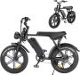 Comfort Inz V8 5.0- Fatbike Elektrische Fiets E Bike Hydraulische Rem Model 15 Ah Accu 250W Donker Grijs - Thumbnail 4