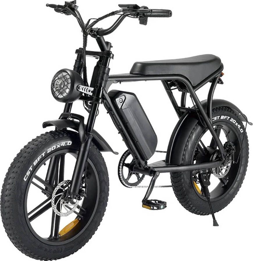 Comfort Inz V8 5.5 Hydraulische remmen model Fatbike Elektrische Fiets E Bike 250W 15Ah Zwart