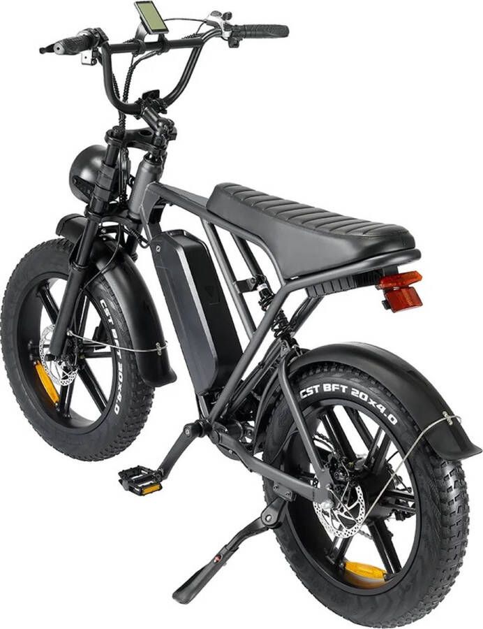 Comfort Inz V8 H9 Fatbike Elektrische fiets E bike Hydraulische remmen Achtervering 250W 15Ah Grijs