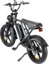 Comfort Inz V8 H9 Fatbike Elektrische fiets E bike Hydraulische rem Achtervering 250W 15Ah Matt Grijs - Thumbnail 2