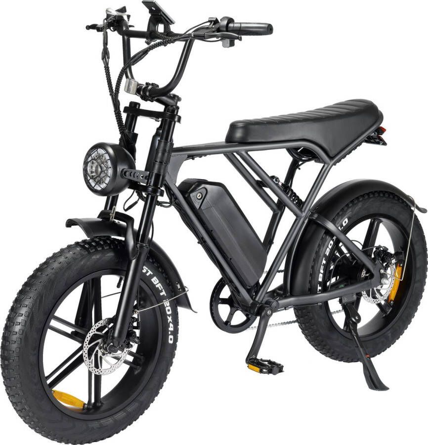Comfort Inz V8 H9 Fatbike Elektrische fiets E bike Hydraulische rem Achtervering 250W 15Ah Matt Grijs