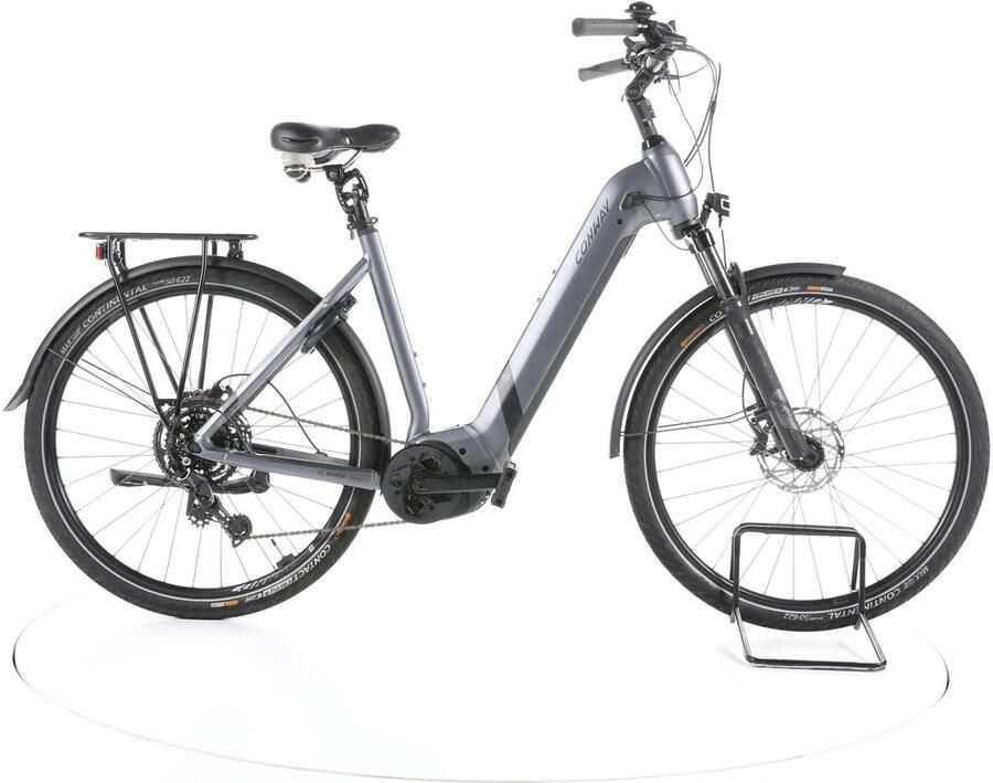 Conway Cairon T 3.0 Elektrische trekkingfiets Bosch Accu 750Wh 28 2024 grijs