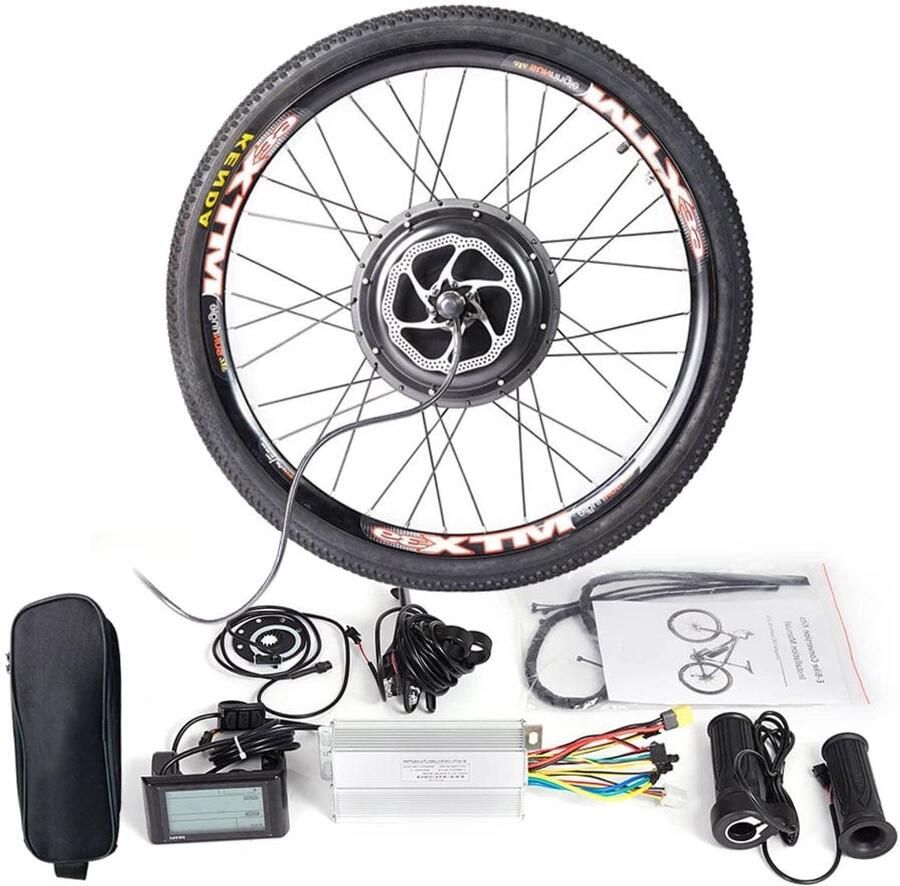 Corenia E-bike Ombouwset – Elektrische Fiets Motor – Hubmotor Kit – E-bike Wiel – Elektrisch Fiets Ombouw – 48V 1500W – 26 Inch Wiel