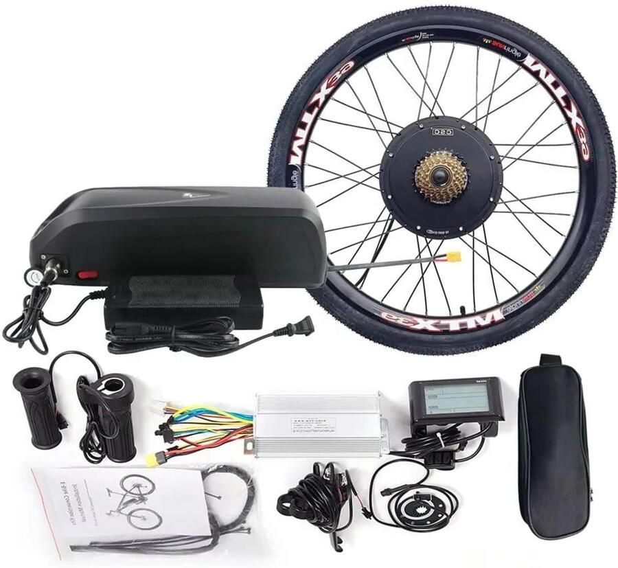 Corenia Ebike Ombouwset – Elektrische Fiets Kit – E-bike Conversie – Fiets Motor Kit – 48V 1000W – 29 Inch Wiel – 18Ah Batterij – Geluidloos & Onderhoudsarm