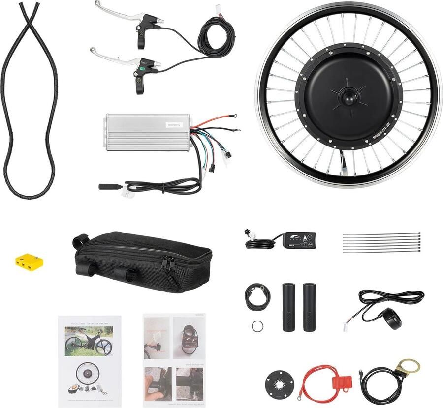 Corenia Voorwiel Conversiekit – E-bike Kit – Elektrische Fiets Upgrade – 20-Inch – 1000W Motor – LED-Display