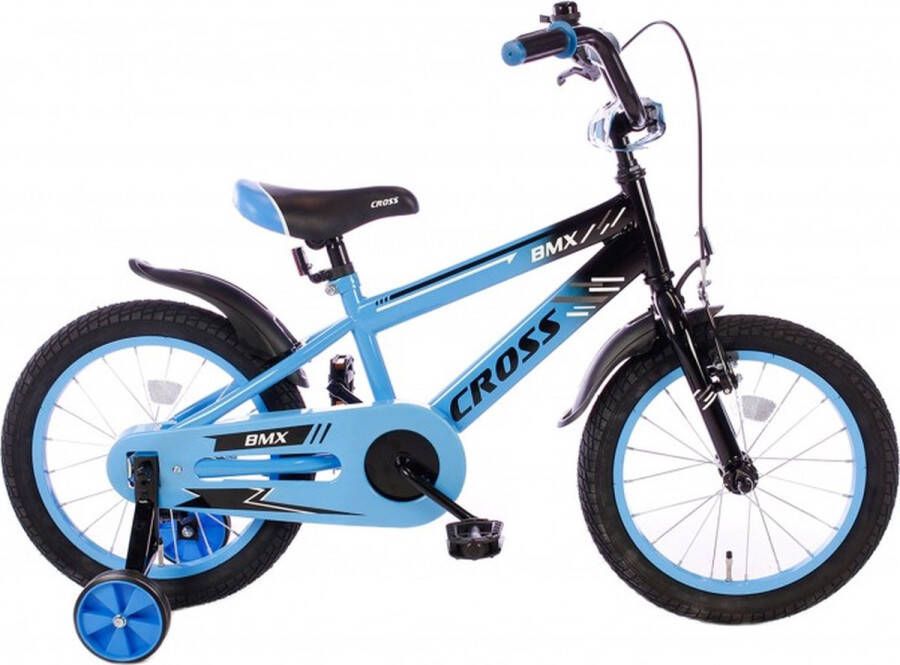 Cortego BMX Cross blauw 16 Inch Jongensfiets Kinderfiets 4 5 & 6 jaar