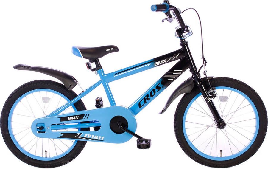 Cortego BMX Cross blauw 18 Inch Jongensfiets Kinderfiets