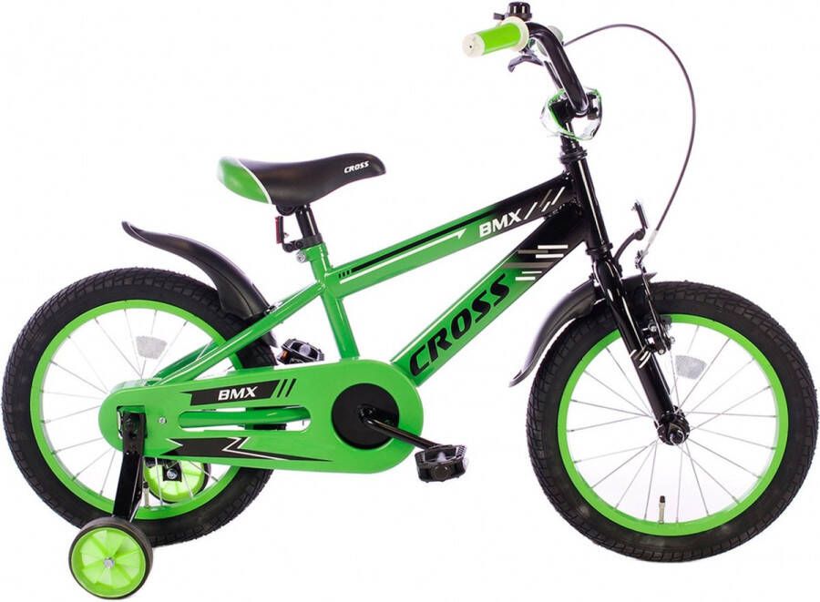 Cortego BMX Cross groen 16 Inch Jongensfiets Kinderfiets 4 5 & 6 jaar