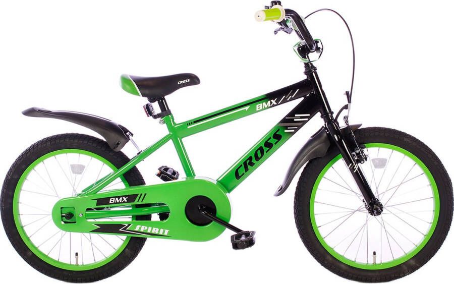 Cortego BMX Cross groen 18 Inch Jongensfiets Kinderfiets