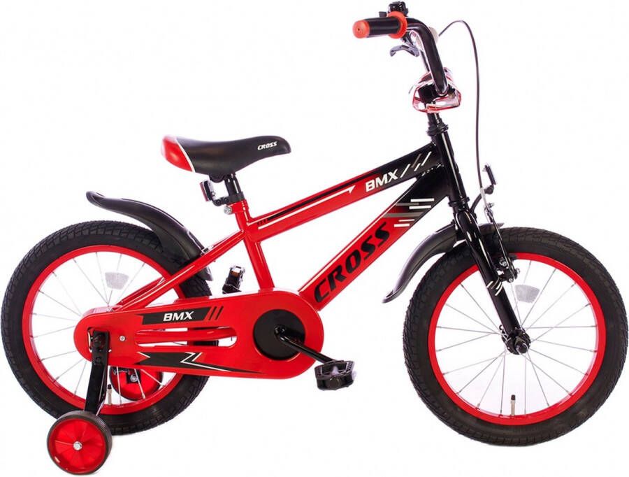 Cortego BMX Cross rood 16 Inch Jongensfiets Kinderfiets 4 5 & 6 jaar