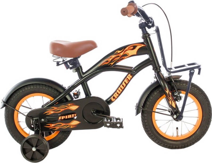 Cortego Cruiser Jongensfiets Plus Oranje 12 Inch Kinderfiets voor 2 tot 4 Jaar