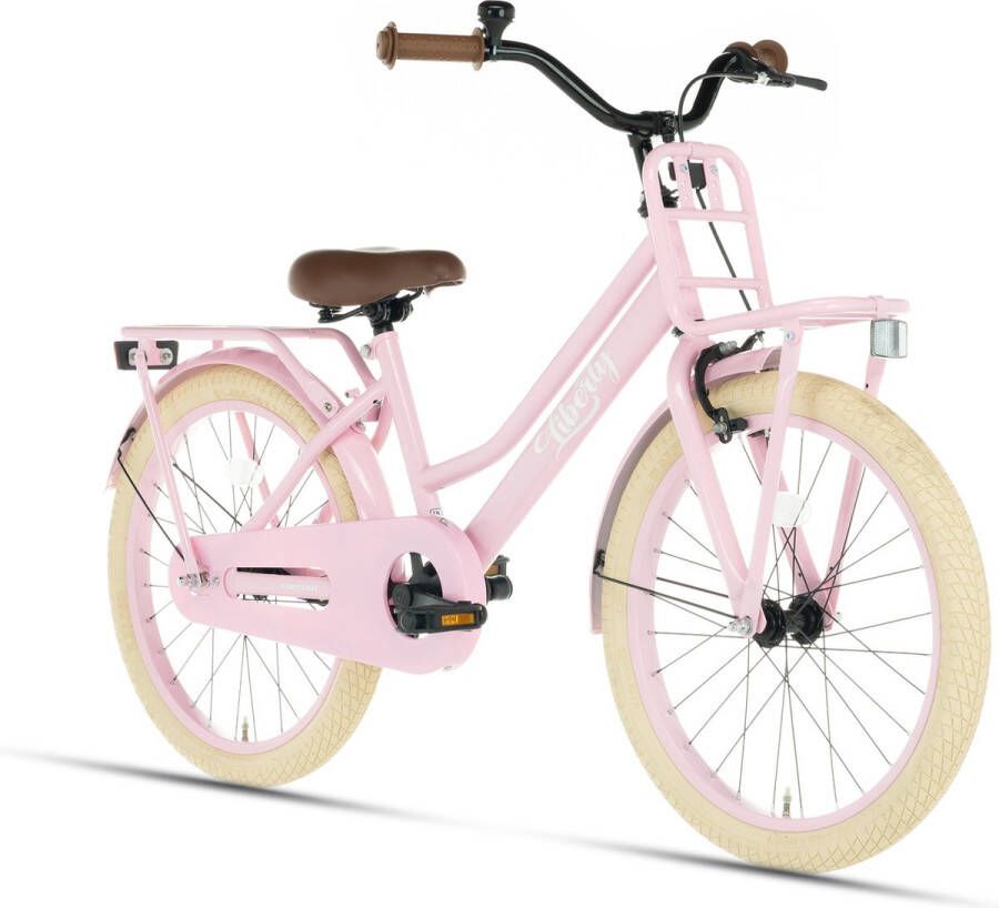 Cortego Liberty 22 Inch Meisjesfiets Roze Kinderfiets Transportfiets