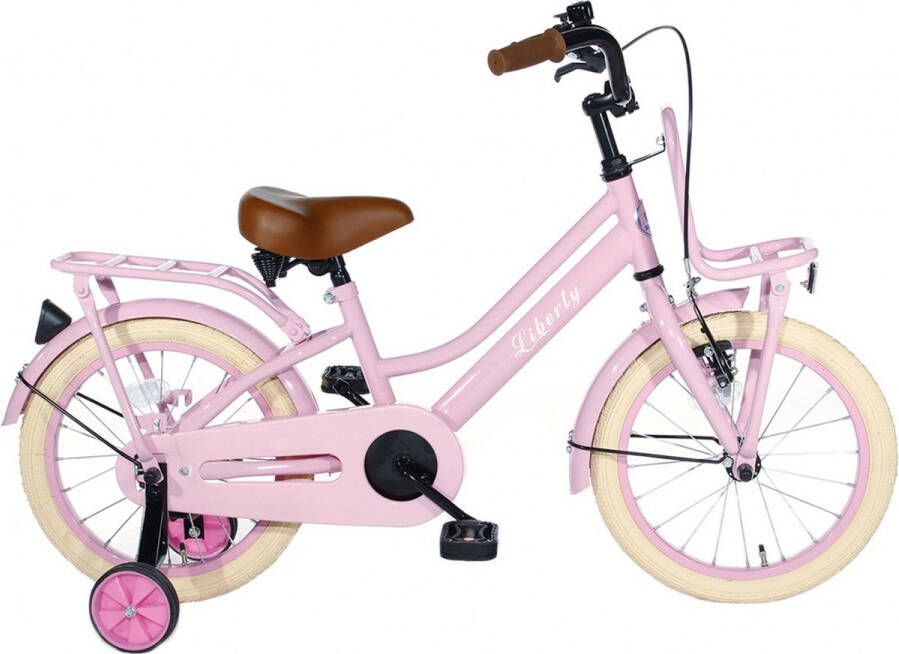 Cortego Liberty Meisjesfiets 12 Inch Roze Kinderfiets 2 tot 4 Jaar