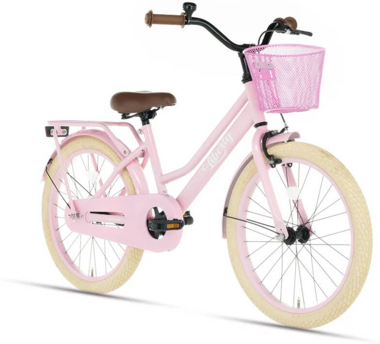 Cortego Liberty Meisjesfiets Roze 20 inch + Mand Kinderfiets 5 6 & 7 Jaar