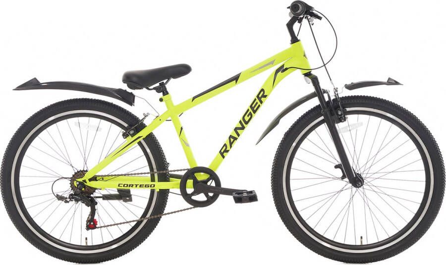 Cortego Ranger Jongensfiets 24 inch Fluogeel 7 Versnellingen