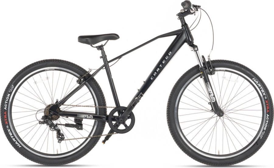 Cortego Titan Mountainbike 27 5 inch Zwart 7 Versnellingen Herenfiets Jongensfiets Vanaf 12 jaar