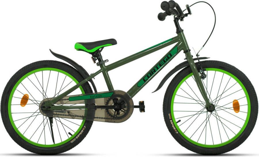 Cortego Valcon Jongensfiets Groen 20 Inch Kinderfiets 5 6 & 7 Jaar 120-135cm