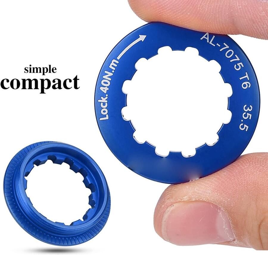 Cosensi Cassetteborgring voor 7-11 versnellingen mountainbike in blauw Reserveonderdelen rijden Fietsaccessoire met 7 versnellingen