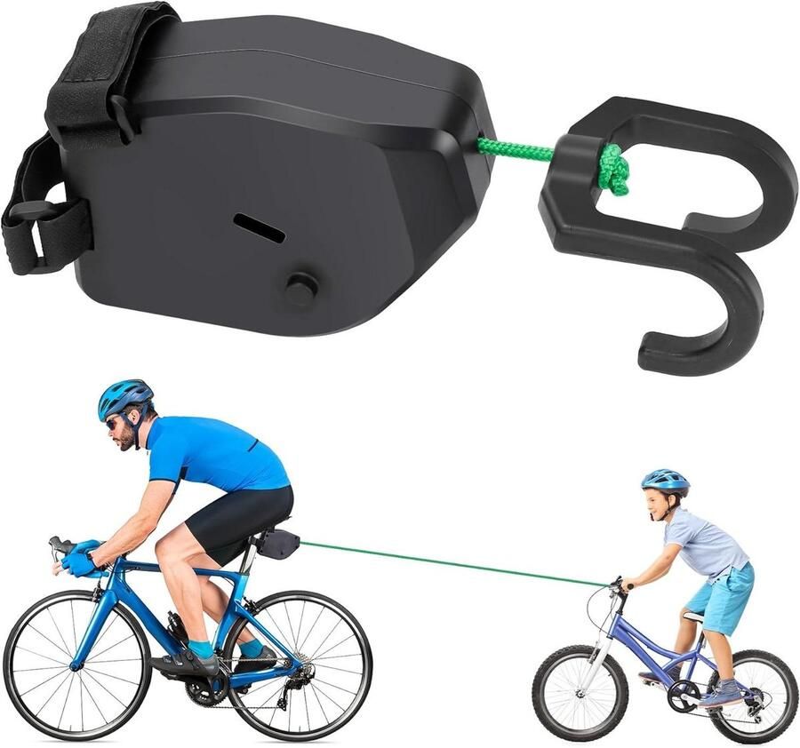 Cosensi Kinderfiets sleeptouw draagbaar 2 5m 150 kg draagvermogen universeel ouder-kind sleeptouw fietsaccessoire voor veiligheid en plezier