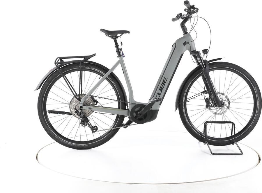 Cube Nuride Hybrid SLX Elektrische trekkingfiets Bosch Accu 750Wh 29 2023 grijs